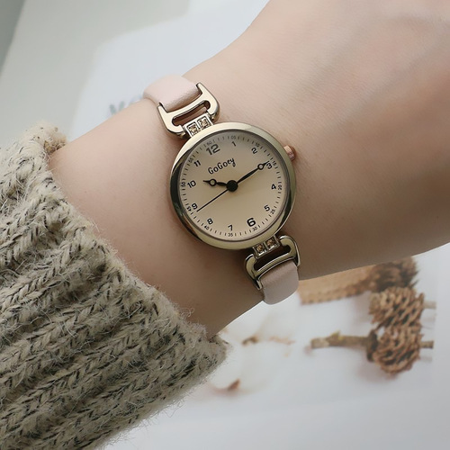 Digital surface Japanese and Korean small plate thin watch strap ladies watch belt fashion trend watch live female watch 193