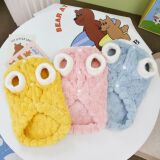 Одежда для домашних животных Pet Pet Four -Legned Pufpy Pet Dog одежда осень и зимняя новая 23 -кратная черепаха -корзина -вельхатная куртка