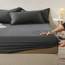 床垫套防滑固定床笠单件床单床罩席梦思保护套加高床垫套白色