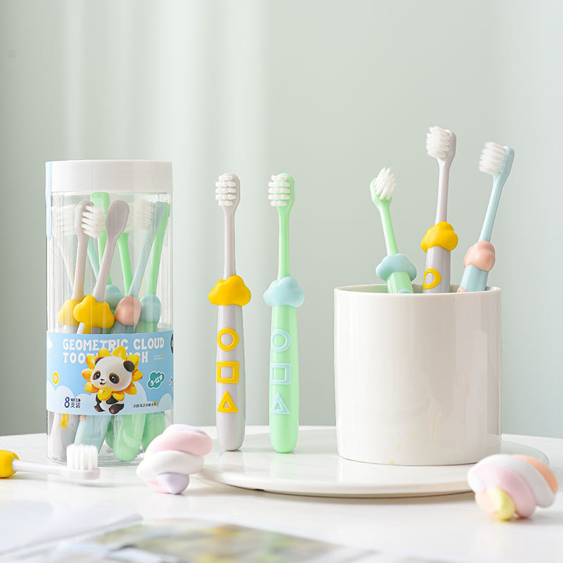 Children's toothbrush soft bristle ultra-fine 3-12 years old advanced toothbrush barrel baby baby household family clothes factory wholesale
