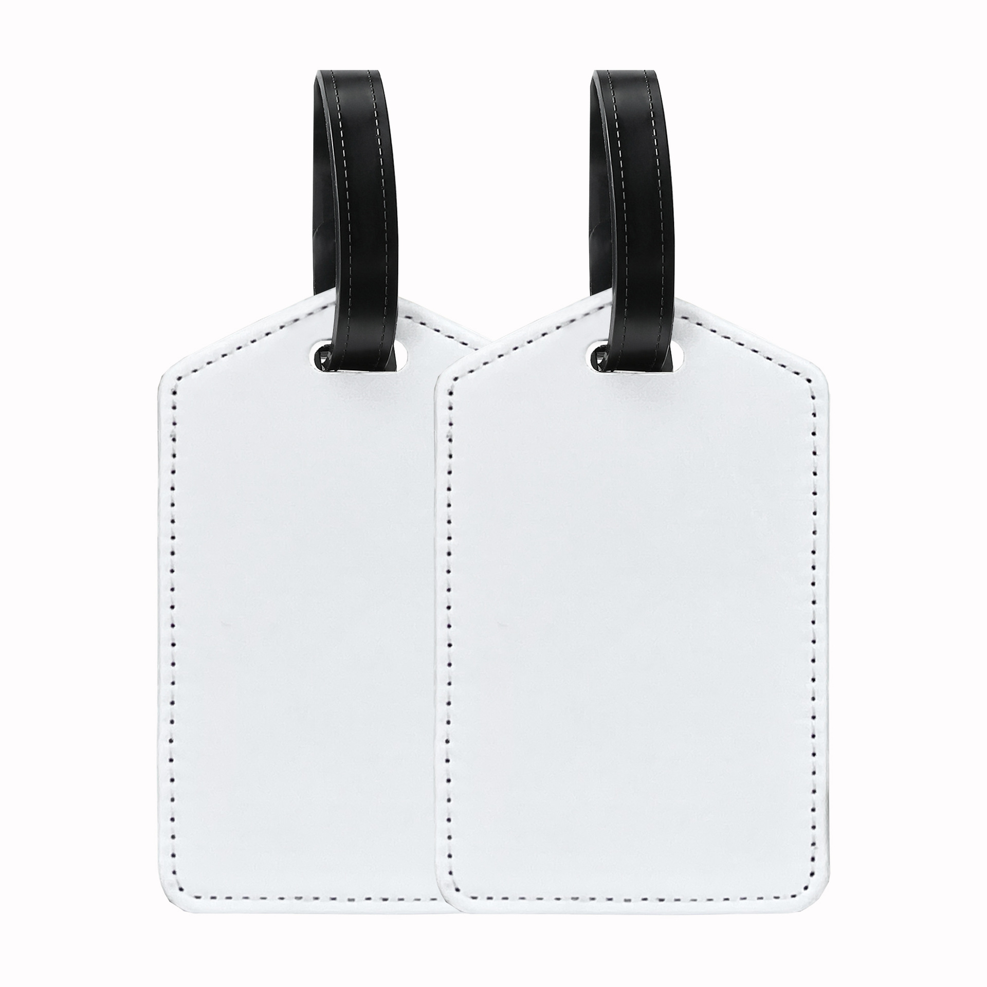 Suministro directo de fábrica de bolsas de equipaje para sublimación por transferencia de calor, llaveros en blanco, bolsos y adornos para bolsos en stock.