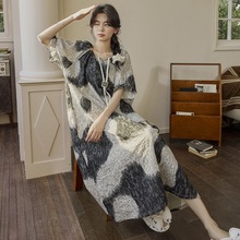 带胸垫睡裙女夏季云朵棉薄款甜美可爱韩版宽松睡衣2025新款女士家