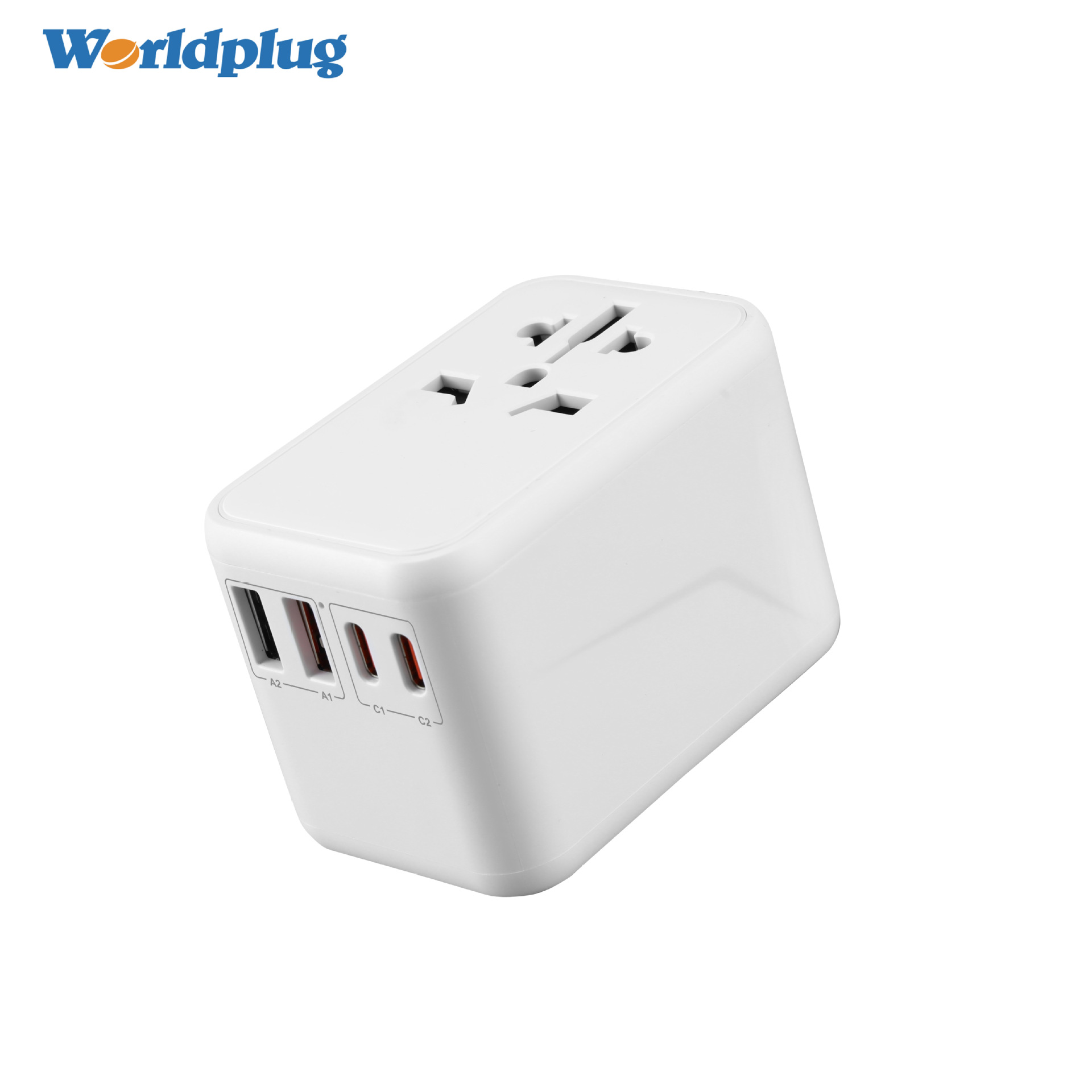 Type-C快充旅行充电转换插头全球多功能跨境转换插座无线转换插头