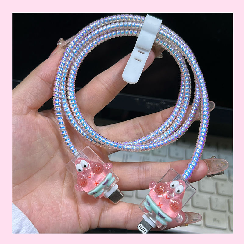 [Paida Star] Apple 고속 충전 20w 데이터 케이블 보호에 적합(와이어 바이트 한 쌍 포함)