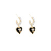 Cute advanced earrings from pearl, french style, high-quality style, simple and elegant design, flowered