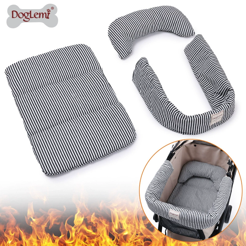 Коврик для коляски для домашних животных, антигрязный коврик для коляски для собак, подголовник, прогулочная коляска, набор из трех предметов, антигрязный коврик, коврик для товаров для домашних животных