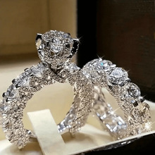 L 26962 Round diamond full drill couple ring Բ����Ƕ����Ů