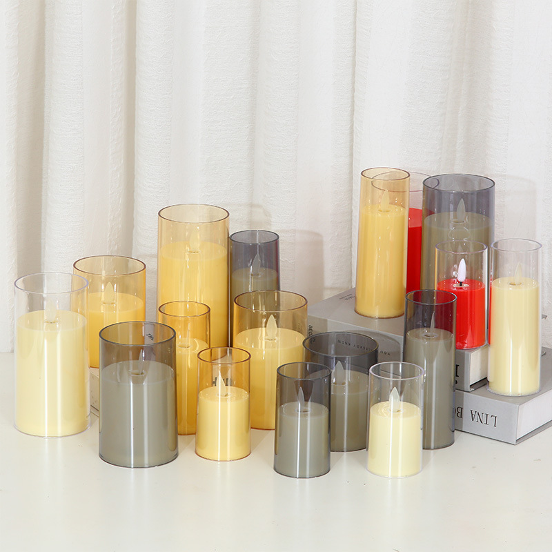 Cross -border LED remote control electronic candle simulation cup…