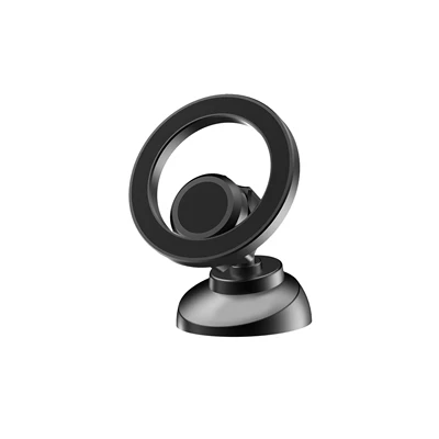 2024 new dashboard air outlet magsafe magnetic navigation car universal car magnetic ring mobile phone holder (Car phone holder) - adhesive-model-ay-t11s-black-widened-and-thickened-bare-metal-color-box-packaging