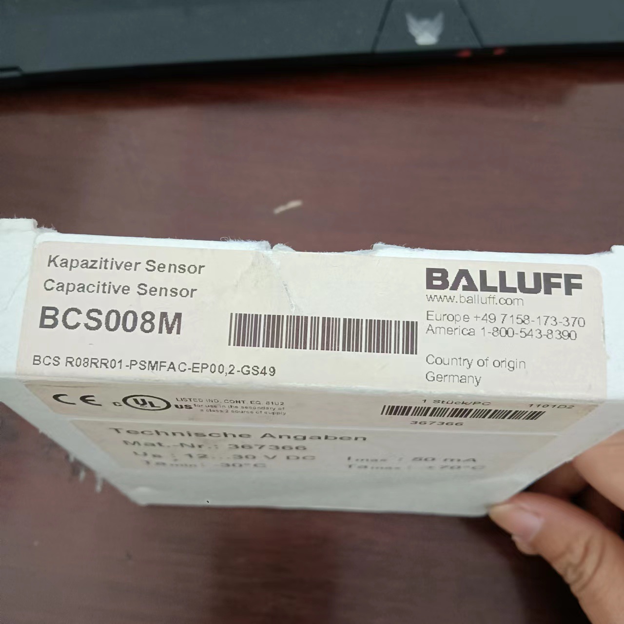 原装正品巴鲁夫传感器BCS008M  BCS R08RR01-PSMFAC-EP00,2-GS49