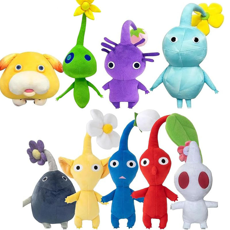 Cross-border new Plush Ice Pikmin All Star Pikmin 4 series peripheral Plush toy doll Cross-border new Plush Ice Pikmin All Star Pikmin 4 series peripheral Plush toy doll