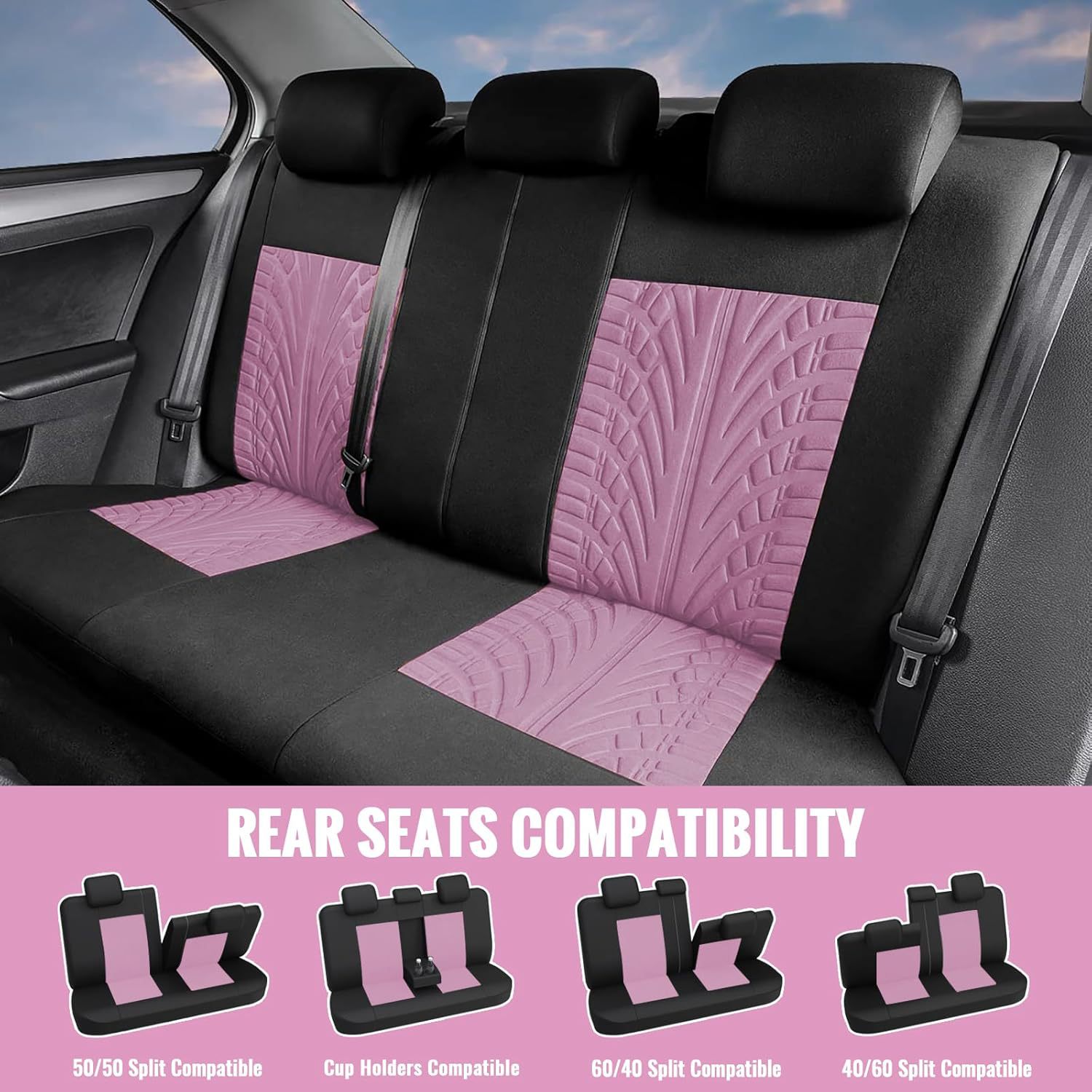 Cross-Border Hot-Selling 3D Letter Universal Car Seat Cover Cushion for Amazon, Temu, Mercado, Europe and America