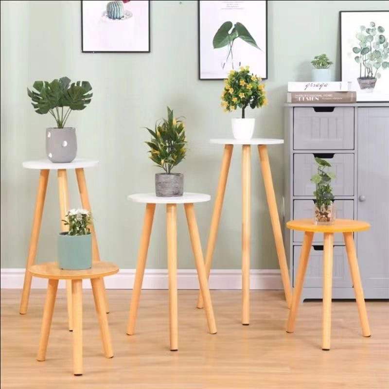 Mesa perforada de madera sólida pieza de mesa desmontable escritura soporte de computadora madera elevación accesorios de mesa de té image 5