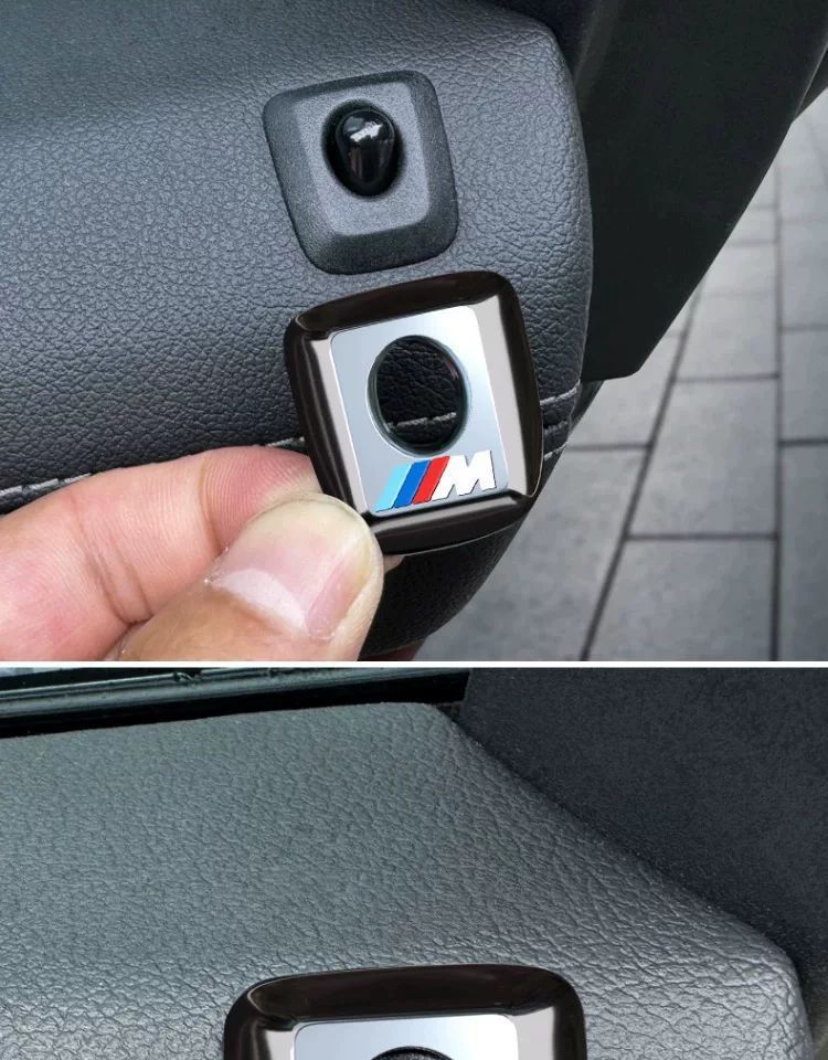 Suitable for Bmw Door Lift Cover New X5 Interior Modified Door Chain Button Bolt Cover Door Lock Protective Cover Decorative Supplies