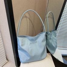 单肩包女简约大容量帆布包包女2025新款百搭潮学生时尚手提托特包