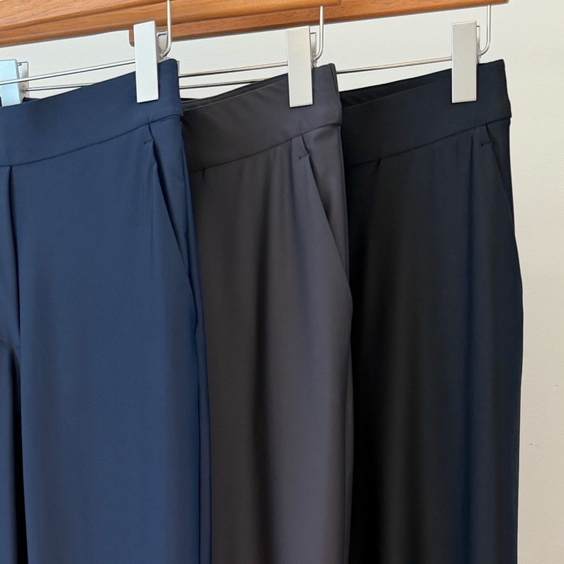 【Real shot】L~Ladies' high-waisted casual trousers 090201