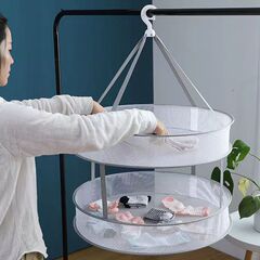 物干しネット干し靴下神器物干しバスケット干しカシミヤシャツ平たいネットポケット家庭用セーター専用ハンガー