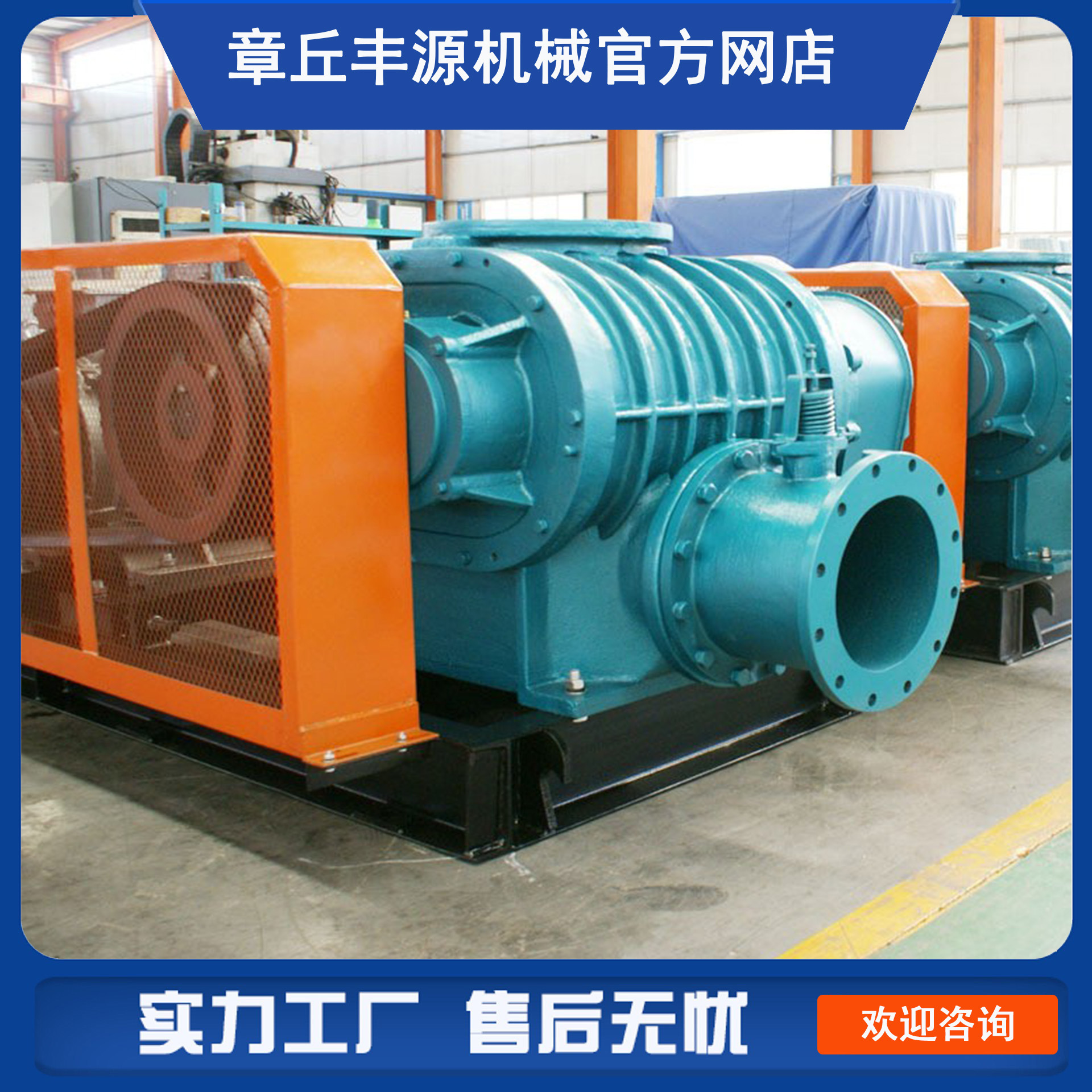 丰源  大型二叶罗茨风机 钢铁冶炼颗粒输送工业风机气力输送