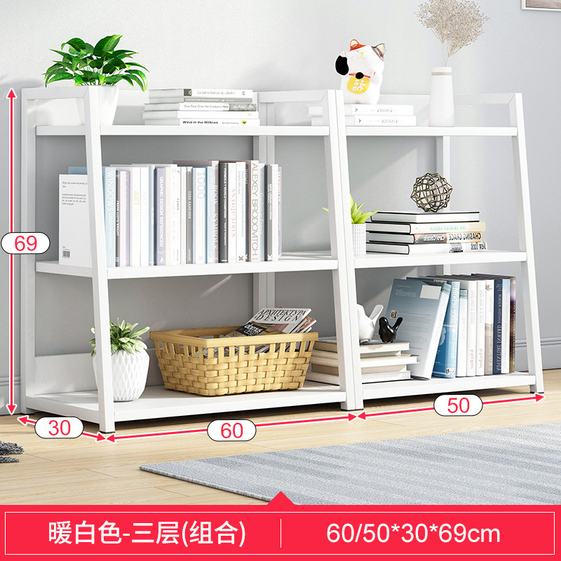 Estantería de madera de acero piso multifuncional estante de almacenamiento simple estante de almacenamiento de múltiples capas combinación práctica estante de exhibición de estantería