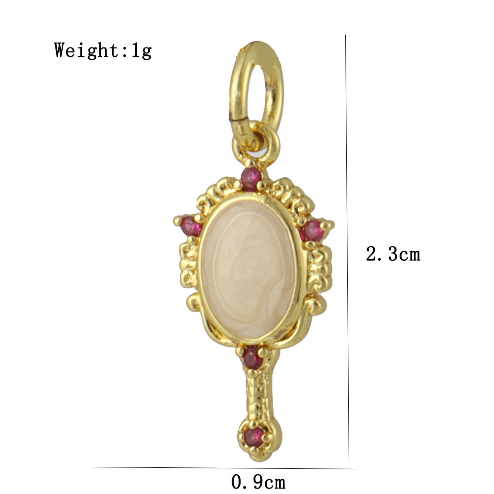 2g Weight Pendant Jewelry Making Type 14*16MM Jewelry Making Size Zircon Inlay Material DIY Jewelry Accessories Classification 1 Piece Quantity Copper Material Halloween Festival Dinosaur, Heart Shape, Bat Pattern Plating, Inlay Design IG Style Style 1 Piece 14*16MM Copper Zircon Dinosaur Heart Shape Bat Pendant 30
