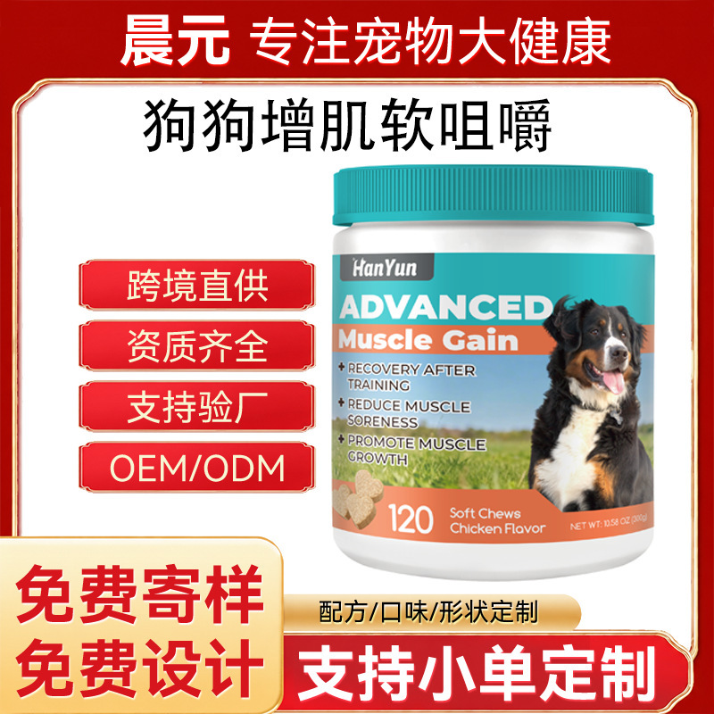 Dog Muscle Building Nutritional Soft Chew High-Protein Formula Dog Sports Supplement Multi-Vitamin Pet Health Supplement Dog Muscle Building Nutritional Soft Chew High-Protein Formula Dog Sports Supplement Multi-Vitamin Pet Health Supplement