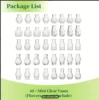 Set flower-shaped, 40 pieces, small vase