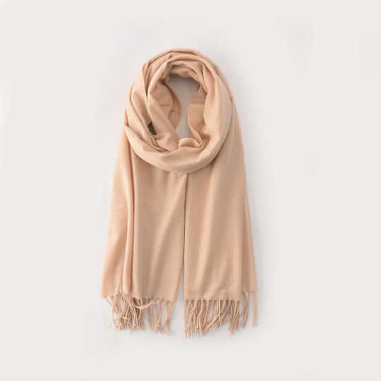 Red Scarf Women's Winter Warm Tassel Red Scarf Autumn and Winter Men's Big Red Scarf Imitation Cashmere Scarf