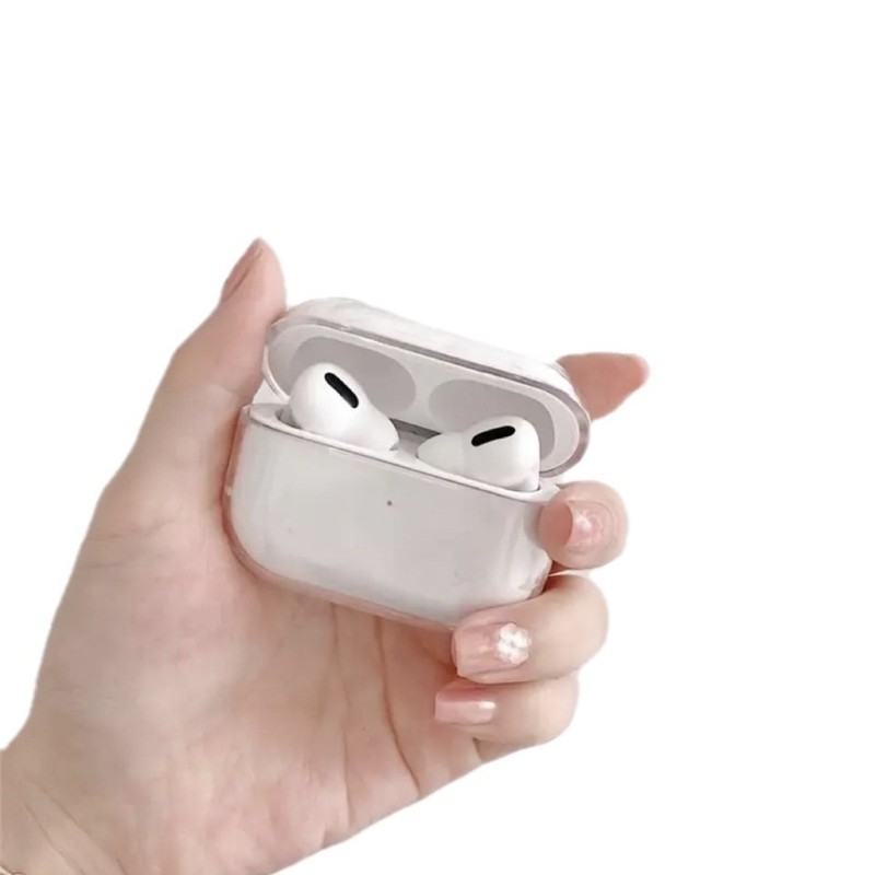 苹果耳机壳透明Pro3适用AirPods4简约普通蓝牙耳机保护套3代TPU软|undefined