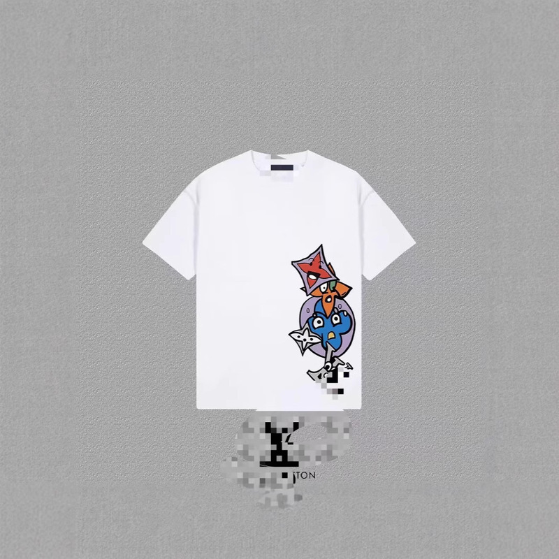 2025 New Summer Style Literary Retro Fashionable Printed Short-Sleeved T-Shirt Women's Loose Large Size Casual Versatile Top