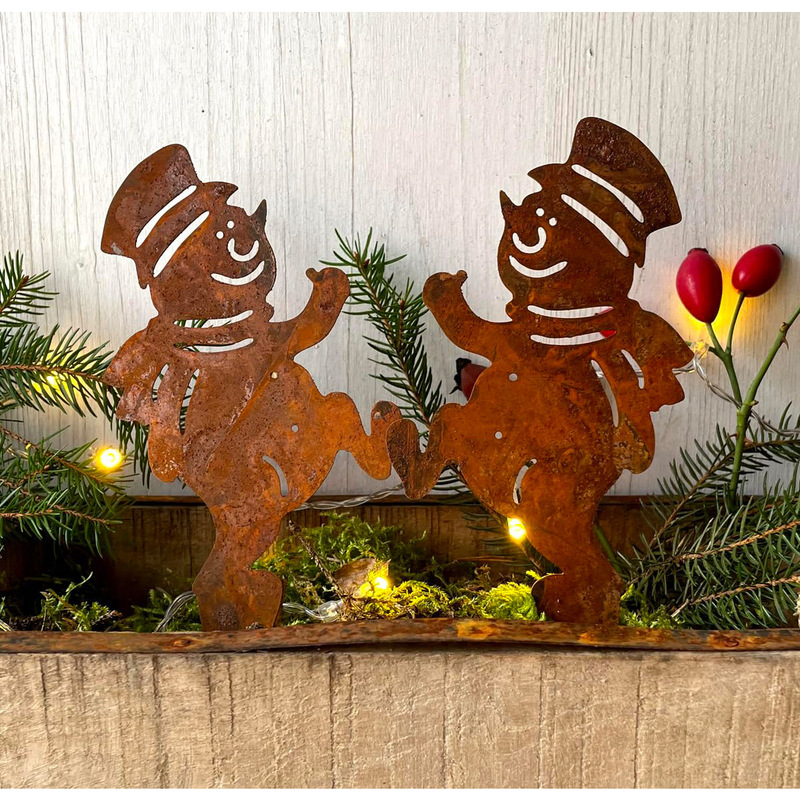 クリスマスデコレーション、錆びたトナカイのクリスマスツリー、屋外ガーデン用金属製鉄工芸品、飾り物|undefined