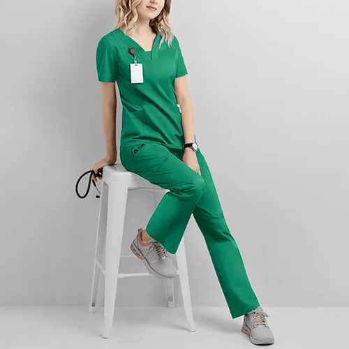 Available in stock, Amazon surgical gown sets, doctor's nurse's clothes, beauty salons, stomatological hospitals, work clothes, hand clothes,