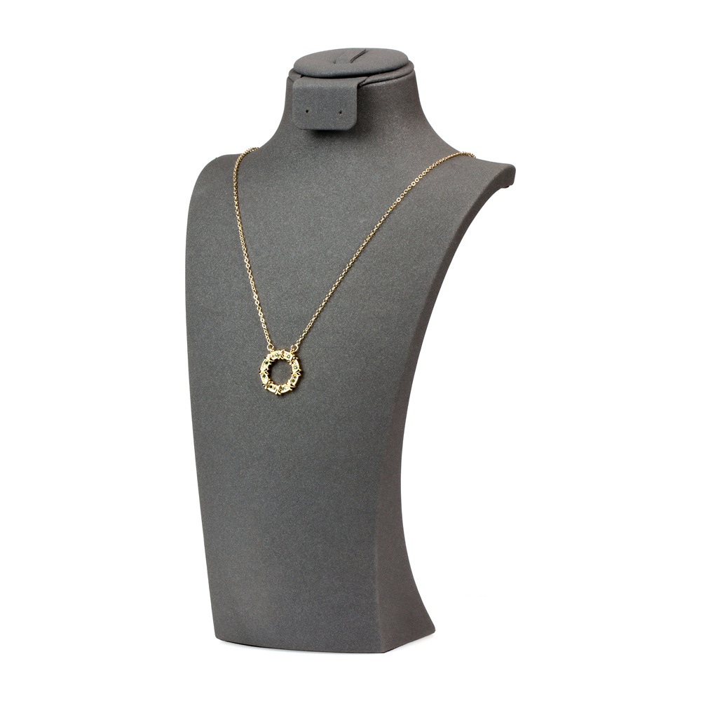 Korean Geometric Copper Inlaid Zircon Necklace Wholesale display picture 1