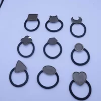 Пустой держатель для ободка из гофрированного сплава, текстура винтажного золота, для ювелирных украшений, основа в форме сердца с кошкой, эпоксидная смола, для самостоятельного изготовления, для людей среднего возраста, без упаковки.