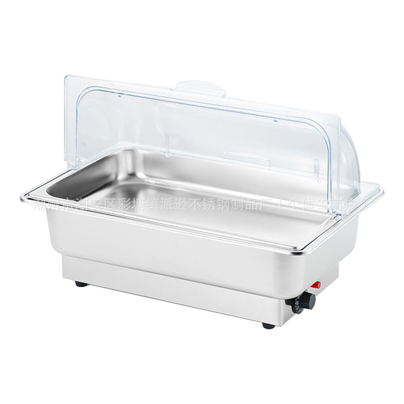 Estufas de buffet de acero inoxidable calentamiento eléctrico estufa buffet comida hotel desayuno rápido mesa de aislamiento térmico comercial