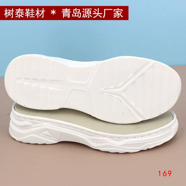 Материал обуви Shutai Новый полиуретан Спортивная подошва Плетеная летняя плетеная Женская подошва Весенне-Осенняя шерстяная обувь на крючке