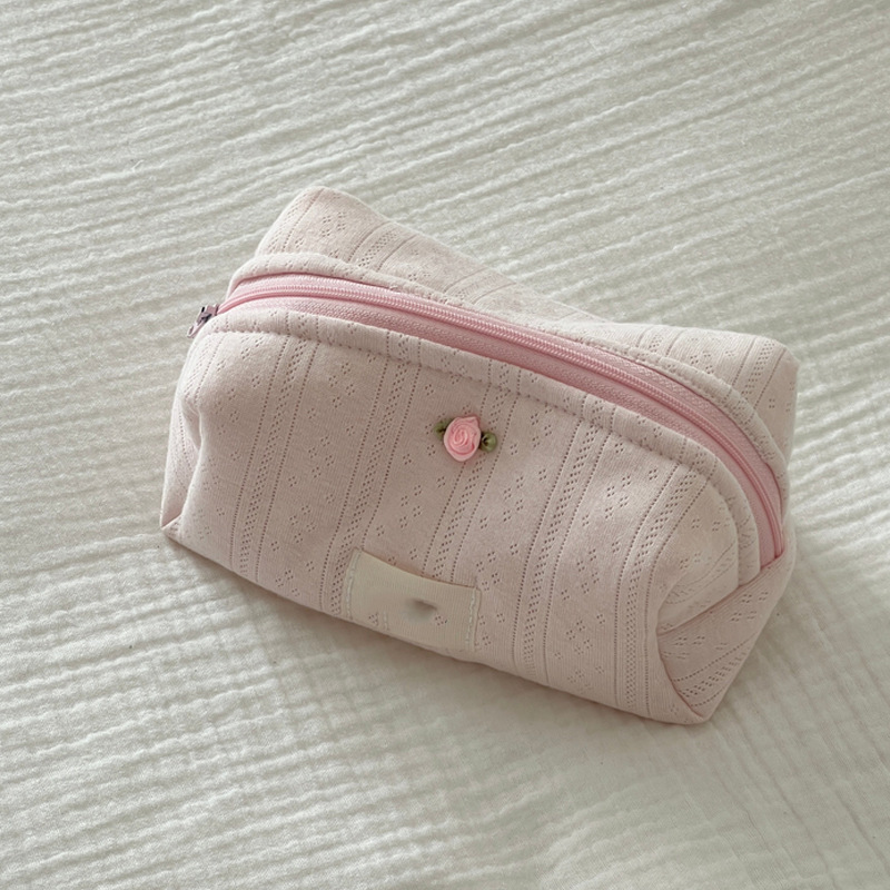 日本の小清新な格子縞化粧バッグかわいい少女旅行洗面バッグ携帯春夏手持ち収納バッグ|undefined