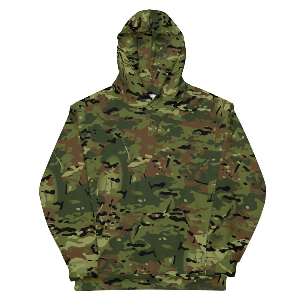 Sudadera capucha 3D camuflaje vista lateral