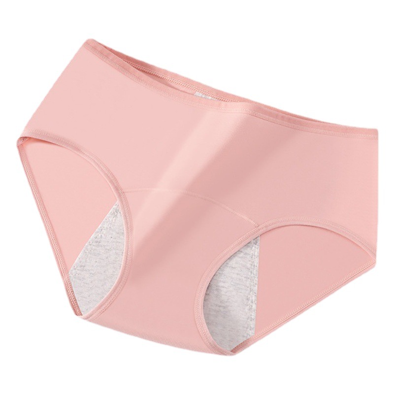 Color caramelo puro algodón transpirable pantalones físicos extra grande ensanchado impermeable a prueba de fugas cómoda ropa interior agradable a la piel