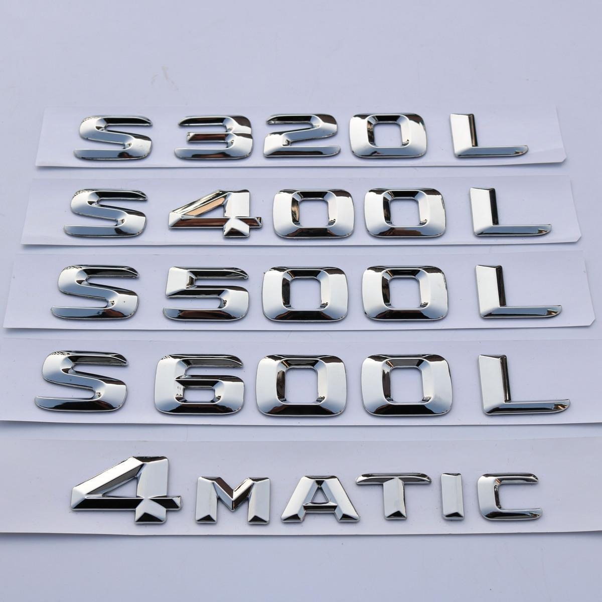 Mercedes-Benz S-Class S320L S350 S400L S500 S450L Modified Car Logo Alphanumeric Rear Tail Logo