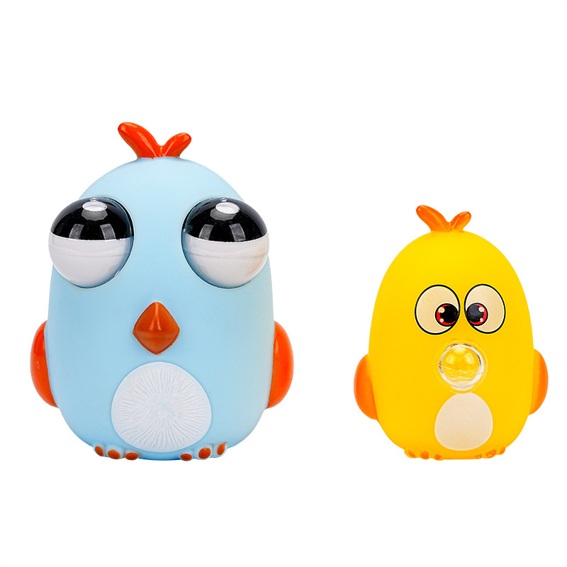Bobo Chicken Aprieta Le Ojos Explosión Descompresión Apriete Ojos Mirar Ojos Soplando Bubbles Ruby Creativo Luminoso Tricky Toys al por mayor