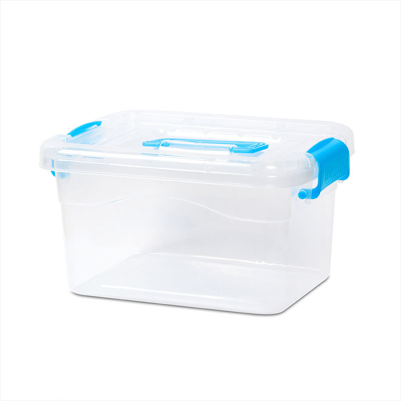 Caja de almacenamiento de bocadillos portátiles transparentes, caja de almacenamiento de calcetines de plástico, caja de acabado doméstico, caja de almacenamiento de juguetes al por mayor