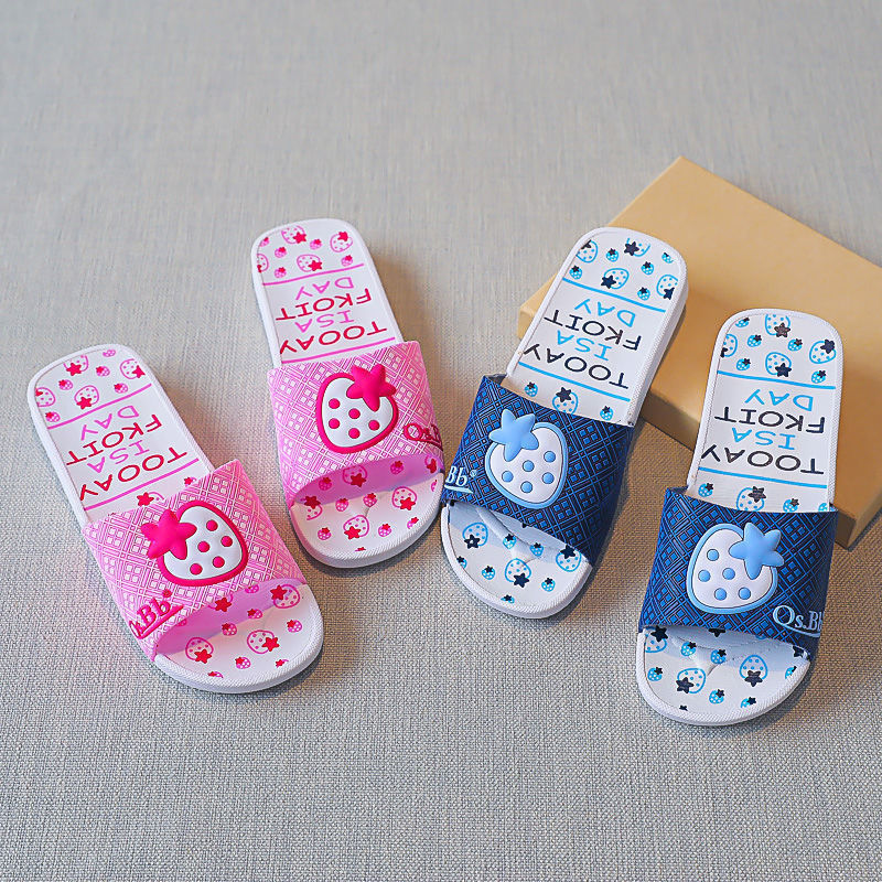 Classic old animal puppy bear strawberry 238 white slippers non-slip wear-resistant bathroom slippers manufacturers wholesale Classic old animal puppy bear strawberry 238 white slippers non-slip wear-resistant bathroom slippers manufacturers wholesale