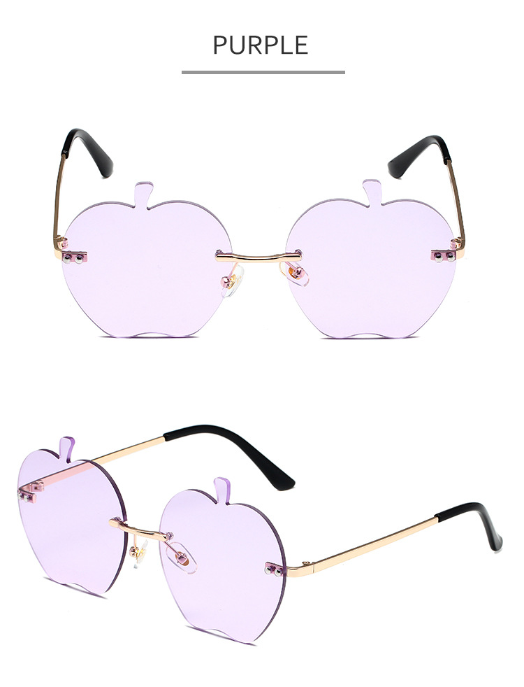 Zonnebrillen voor heren Gepersonaliseerde zonnebrillen Dames montuurloze Apple zonnebrillen Trendy feestdansen Grappige zonnebrillen Zonnebrillen_voghion.com