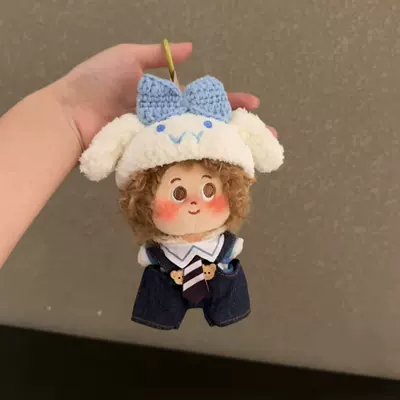 Dudu Cute Curly Hair: Pluş açarlıqlar - xiaoyu-headband-khaki-explosion-pendant