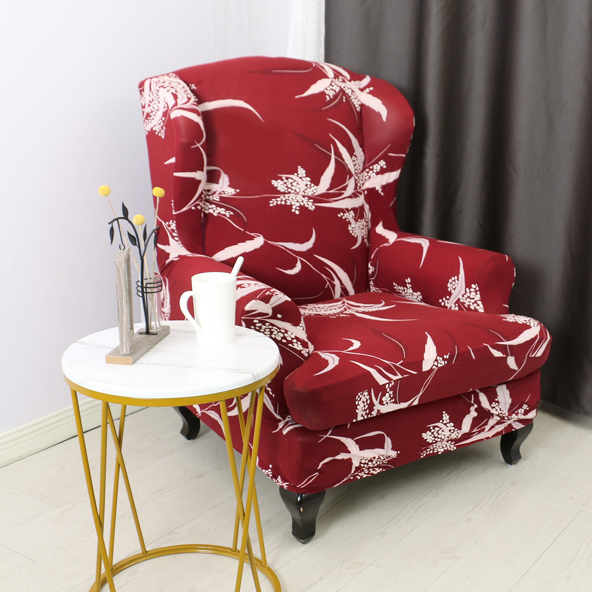 Cross-border impresión elástica Tigre cubierta de la silla cubierta de todo incluido de un solo Ala cubierta trasera del sofá cubierta del tigre sijiameng americano