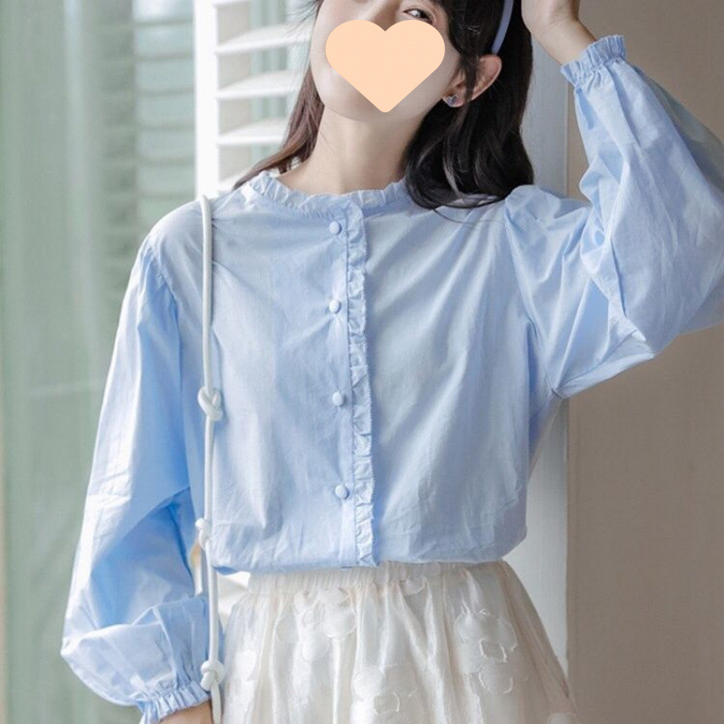 Autumn demi-season design fresh cute shirt