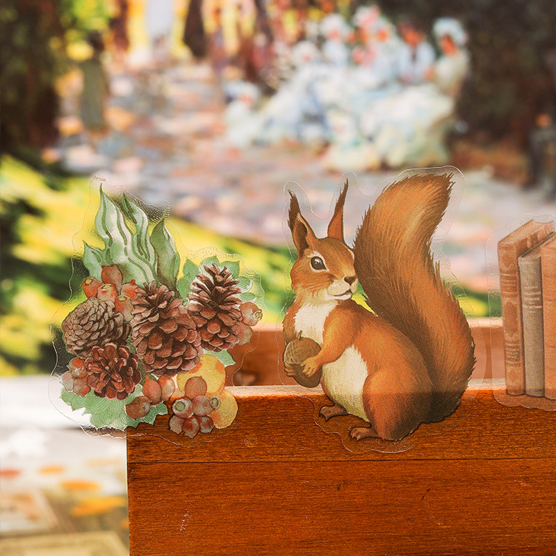 Senluo Vientiane transparente impermeable pegatinas de pet libro de bricolaje diario de libros de decoración pegatinas de material pegatinas de cuenta de manos retro transfronterizas