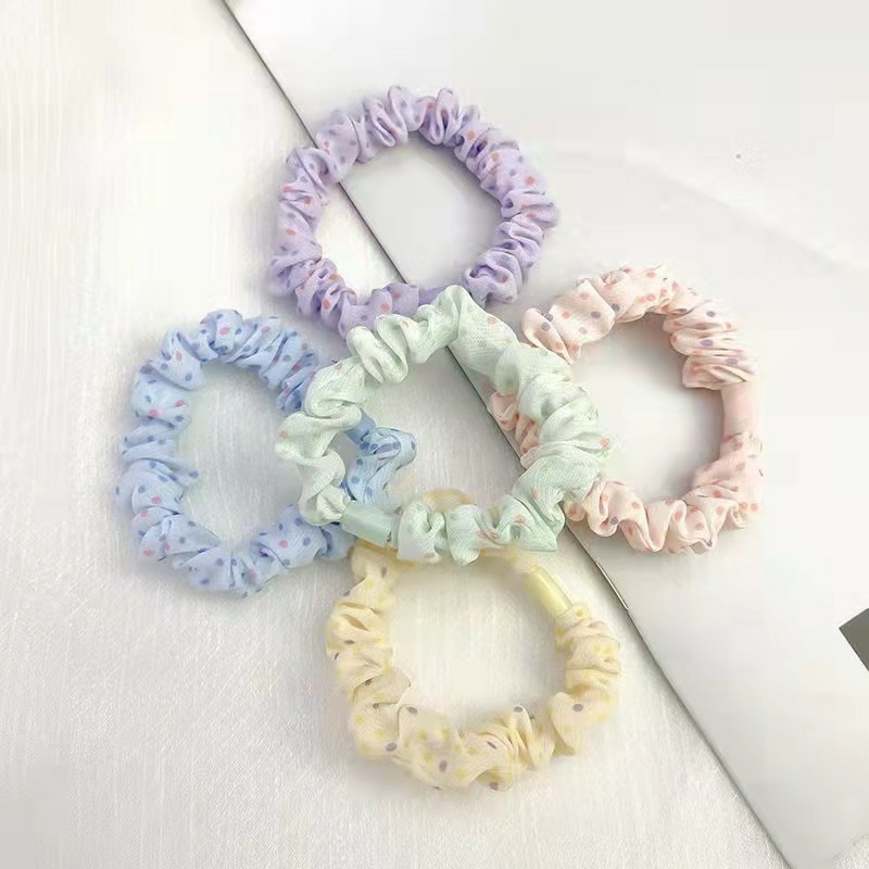 Polka dot diy small intestine hair ring