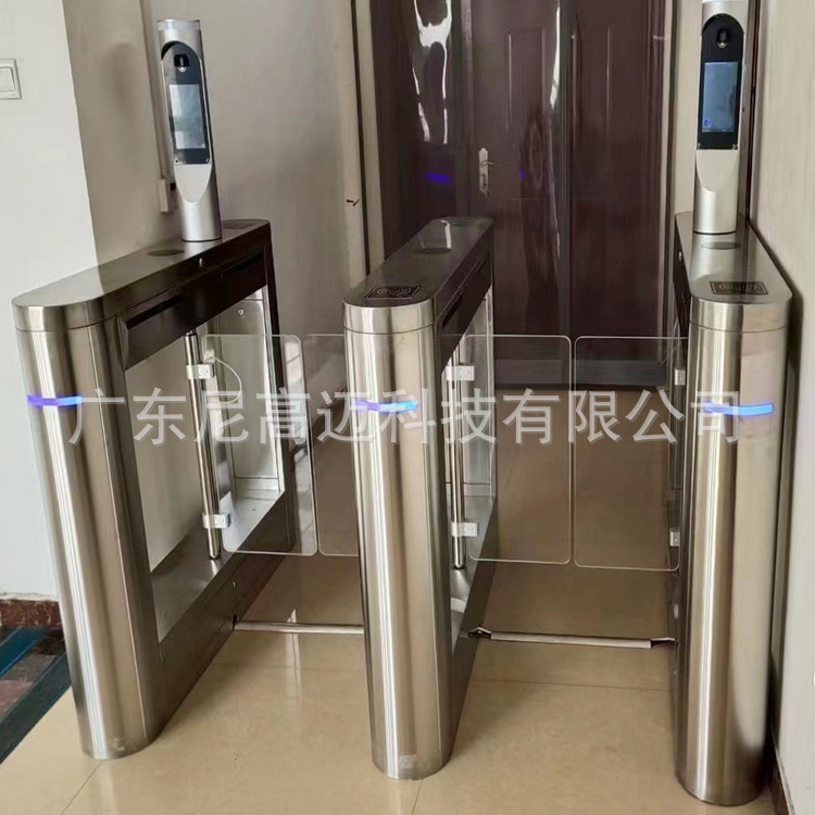 尼高迈桥式智能摆闸304不锈钢进出口机动态人脸识别刷卡双向道闸