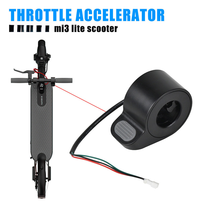 Scooter accessories wholesale press hand dial press accelerator black for mi3 Lite Scooter accessories wholesale press hand dial press accelerator black for mi3 Lite